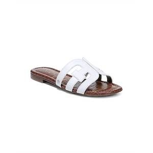 NEW SAM EDELMAN girls bay slide flats in bright white